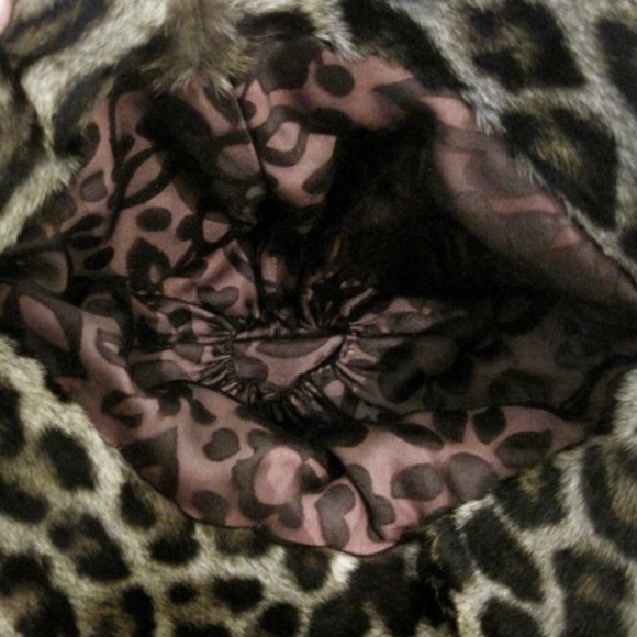 Vintage 1960's Genuine Leopard Print Fur Hat - Picture 7 of 7